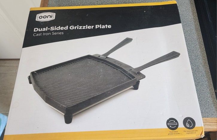 Cast Iron Dual Sided Grizzler Plate