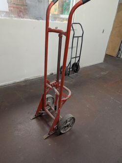 Steel Drum Hand Truck Cast Iron wheels