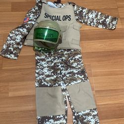 Size 8 Boys Special Ops Costume