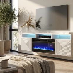 FIREPLACE TV STAND NEW 