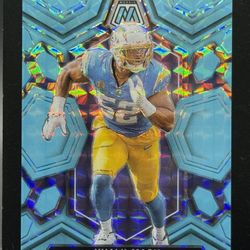 2024 Panini Mosaic – Khalil Mack Blue Fluorescent /15 – Last on Print (15/15)