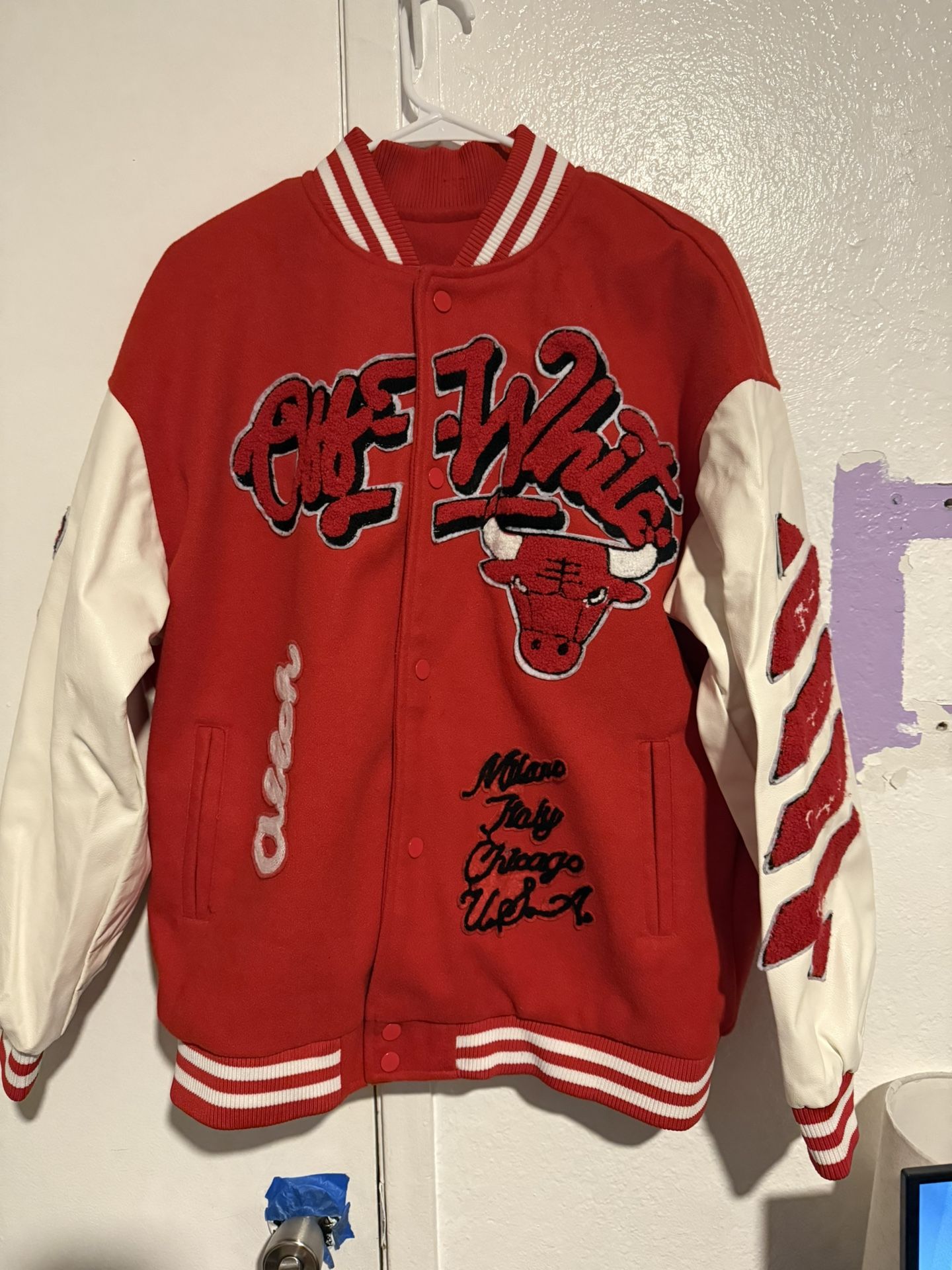 Off White Varsity Jacket