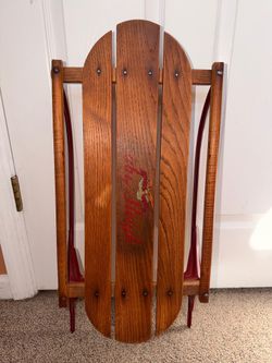 Rare USA Made Antique Flexible Flyer No. 28 Baby Sleigh Sled 30s 40s vintage