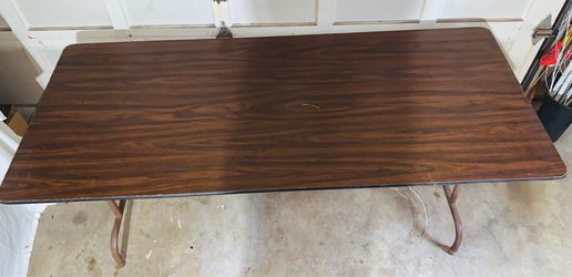 Samsonite 72” Folding Banquet Table - Vintage QUALITY - Metal Legs