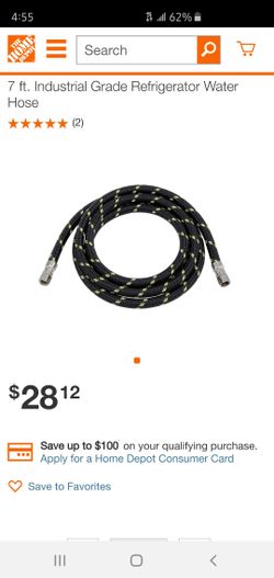 Whirlpool W10505928RP 7-Feet Industrial Grade Refrigerator Water Hose. Condition is New