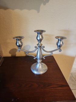 Pewter Candelabras (2)