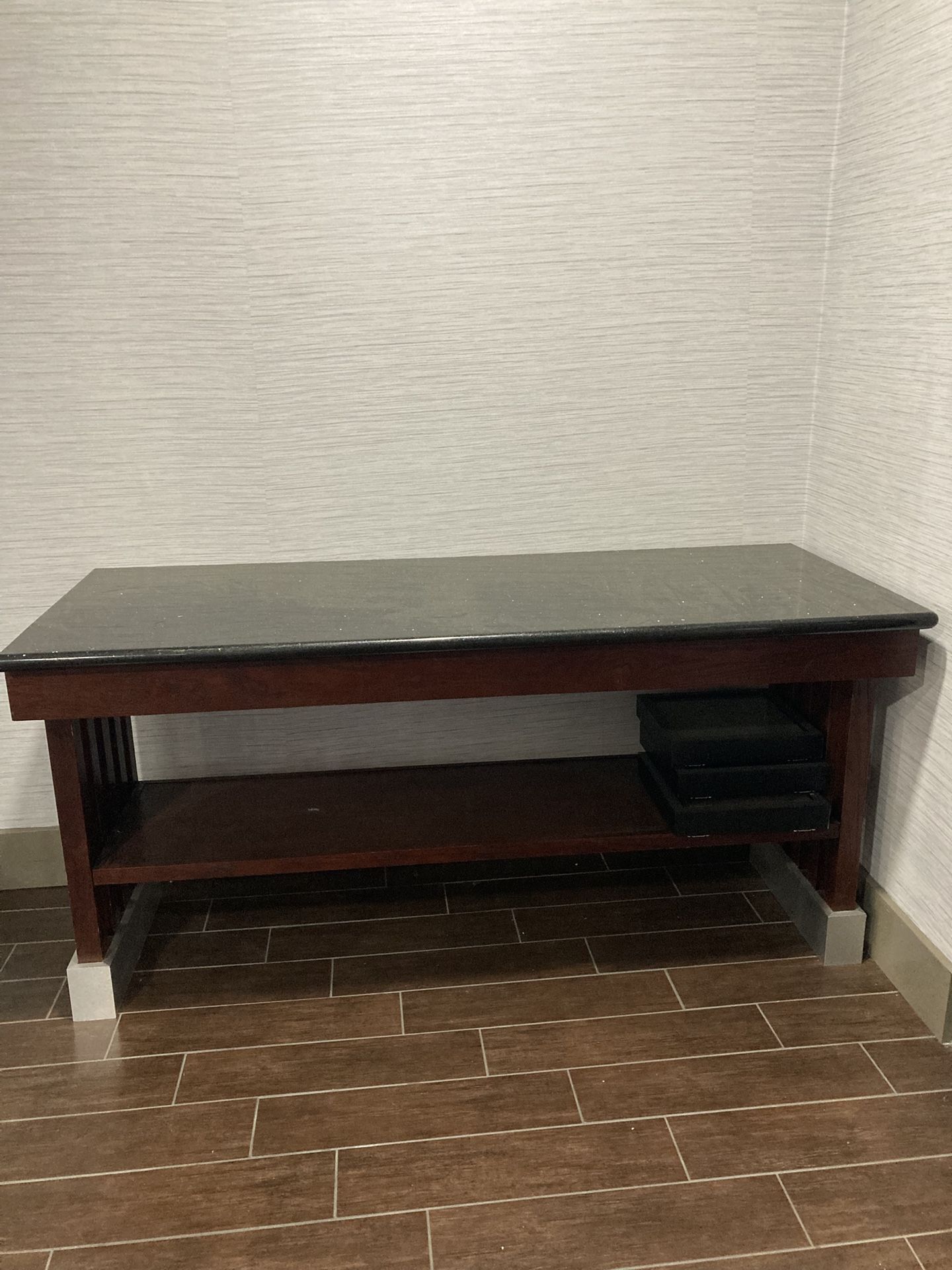 Black Marble Top Table