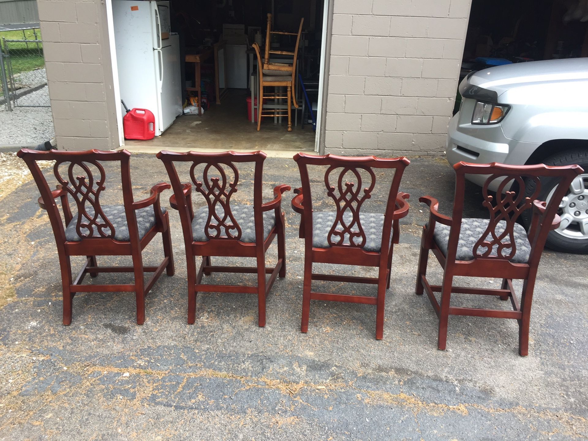 4 used Bernhardt dining room chairs