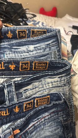 Mens Rock Revival Jeans