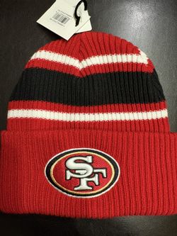 Brand-new with tag, NWT NFL Team Headwear: San Francisco 49ers Beanie Cap