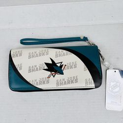 San Jose Sharks Clutch Wallet NWT 