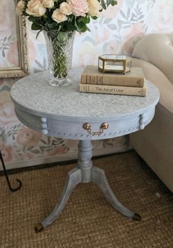 Gorgeous 😍 One Of A Kind Vintage Drum Table