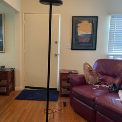 Minimal black floor lamp