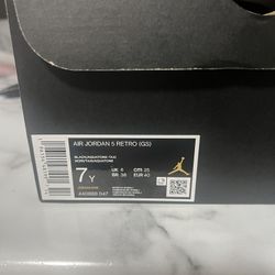 AIR JORDAN 5 RETRO (GS) BLACK/AQUATONE-TAXI NOIR/TAXI/AQUATONE 