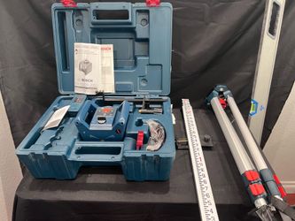Bosch Rotary Laser Level Kit w/ level rod & 72” box level