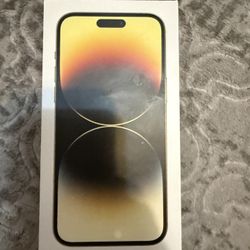 Mint iPhone 14 Pro Max 128gb gold factory unlocked with box accessories 