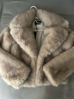 Y2K Faux Fur Jacket Size Small