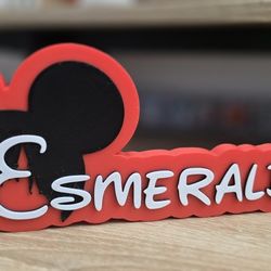 Disney Mickey Name Plate 