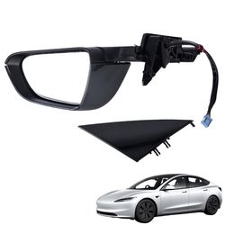 Stealth Gray 1PCS RIGHT Side Mirror 1592032-00-G For Tesla Model 3 M3 2020-2025