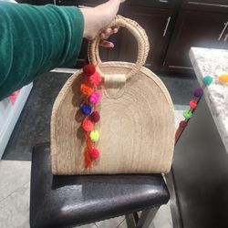 Artisan Mexican Palm Leaf Tote Bag XL