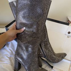 Sparkly Disco Rhinestone Boots 