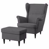 IKEA STRANDMON Wing chair, Dark gray