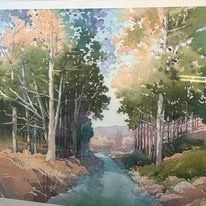 Douglas Chun “Valley Stream” print 57/125