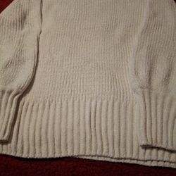 Cream ColoredHigh Neck Sweater Very Soft N Cozy