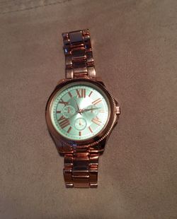 Rose gold watch