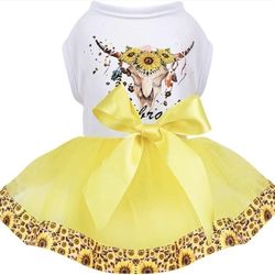 Dog Dress For Small Dogs, Puppy Costume Clothes Girls Pet Clothing Outfit Summer Spring Dresses Chihuahua Yorkie Cat Apparel