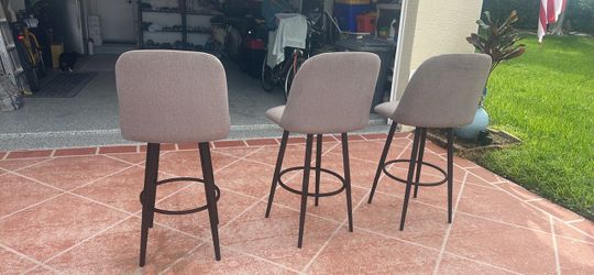 Set of three barstools