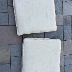 2 Piece Smith And Hawken Outdoor Patio Furniture Cushions In Off White