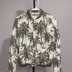 Ralph Lauren Denim & Supply Palm Tree Bomber Jacket, Womens Size S