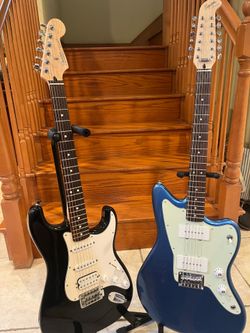 Fender MIM Stratocaster and Squier Paranormal 12 String Jazzmaster