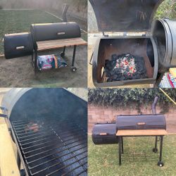 Thick Gauge Steel OFF SET SMOKER Grill Excellent Condition & BBQ ready! With FREE -BIES!