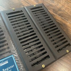 Black Floor Register Vents