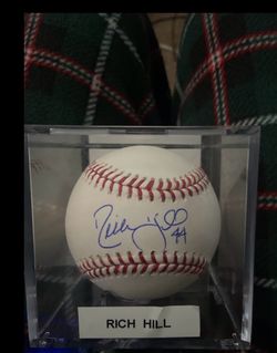 Dodgers Rich Hill signed autograph baseball COA