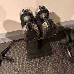 Epic Power Adjustable 50 Pound Dumbbells.