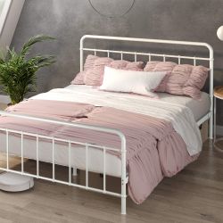 Queen Size Bed Frame In White