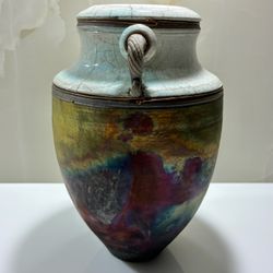 Raku Pottery Vessel
