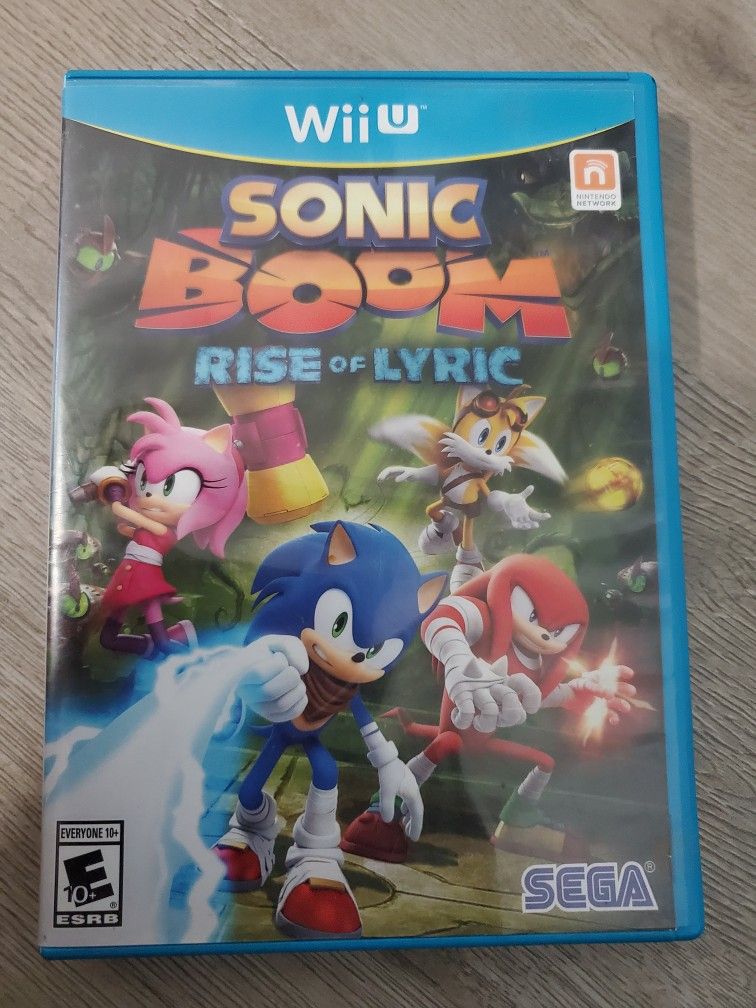 Sonic Boom: Rise of Lyric (Nintendo Wii U, 2014) Sega Game Complete CIB