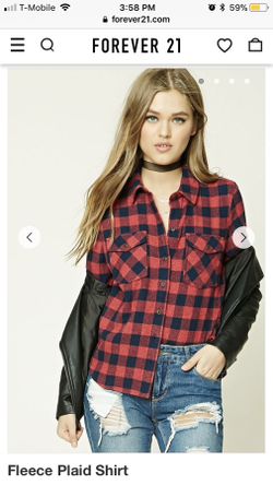 Fleece Plaid Shirt