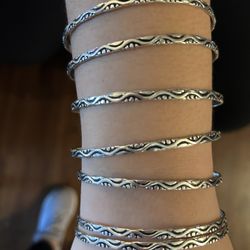 925 Sterling Silver Set Of 7 Pieces 