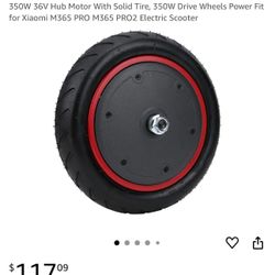 350W 36V Hub Motor With Solid Tire Drive Wheels Power Xiaomi M365 Scooter