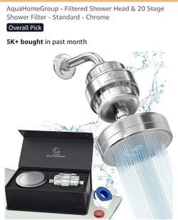 AQUAHOMEGROUP new brush, nickel filtered rainfall showerhead