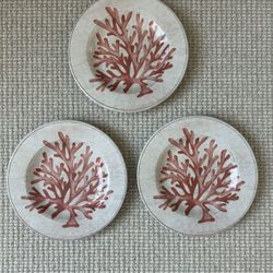Corals Shaped Plates, 3 Pcs
