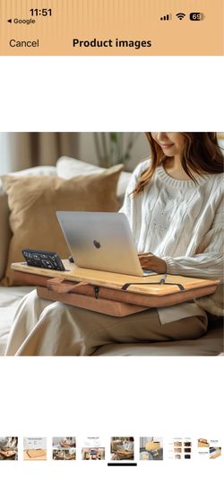 Laptop lap portable cushion