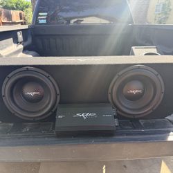 Skar SDR Sub Woofers And Skar 1200.1 Amp