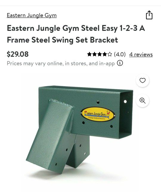Jungle Gym/Swing Set Bracket
