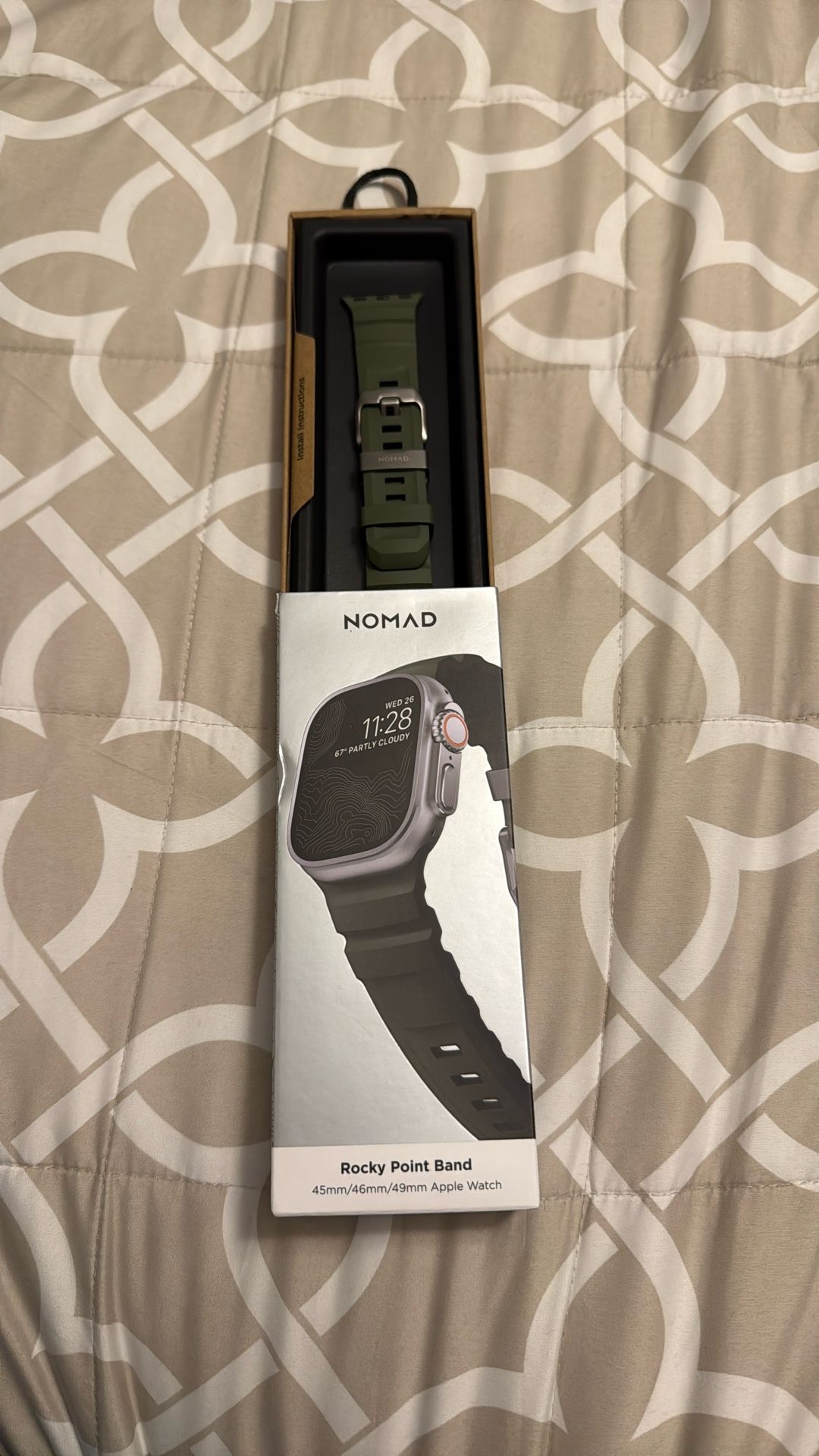 Nomad Rocky Point Apple Watch Band Titanium Hardware